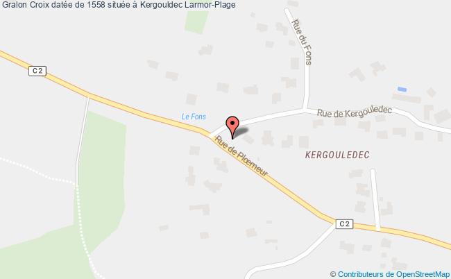 plan Croix Datée De 1558 Située à Kergouldec Larmor-plage Larmor-Plage