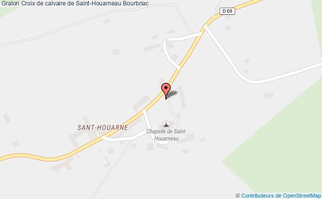 plan Croix De Calvaire De Saint-houarneau Bourbriac Bourbriac