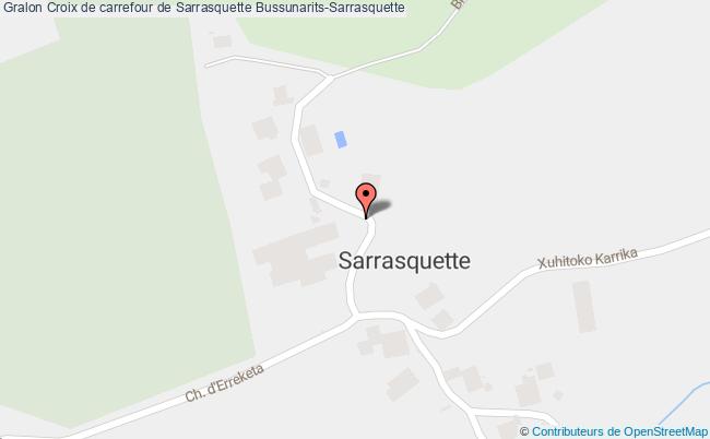 plan Croix De Carrefour De Sarrasquette Bussunarits-sarrasquette Bussunarits-Sarrasquette