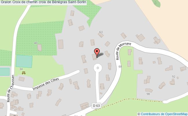 plan Croix De Chemin Croix De Bénégras Saint-sorlin Saint-Sorlin