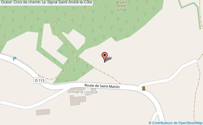 plan Croix De Chemin Le Signal Saint-andré-la-côte Saint-André-la-Côte