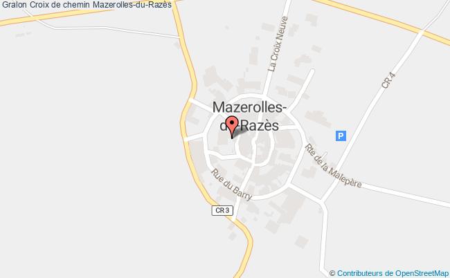 Croix de chemin Mazerollesdurazès tourisme