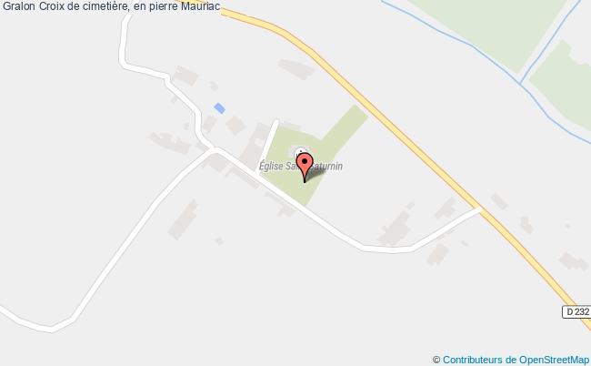 plan Croix De Cimetière, En Pierre Mauriac Mauriac