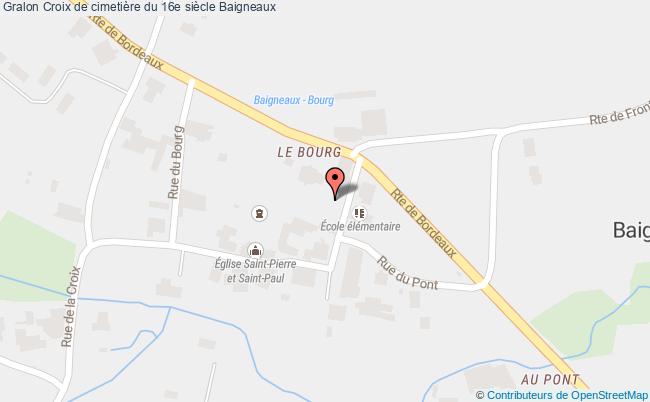 plan Croix De Cimetière Du 16e Siècle Baigneaux Baigneaux