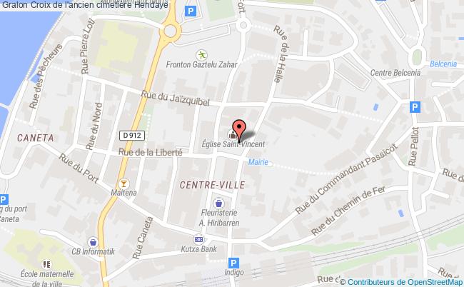 plan Croix De L'ancien Cimetière Hendaye Hendaye
