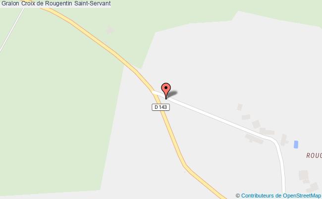 plan Croix De Rougentin Saint-servant Saint-Servant