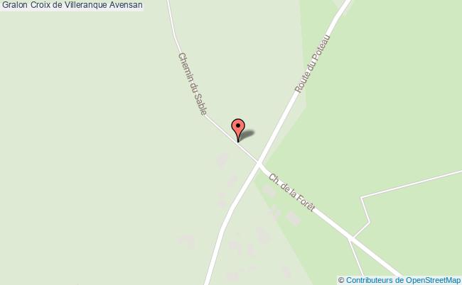plan Croix De Villeranque Avensan Avensan