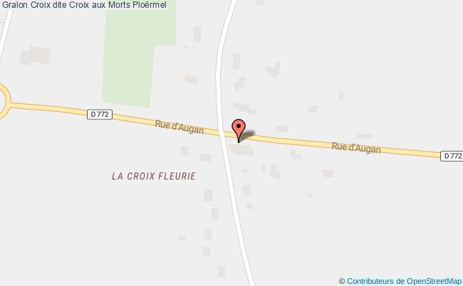 plan Croix Dite Croix Aux Morts Ploërmel Ploërmel