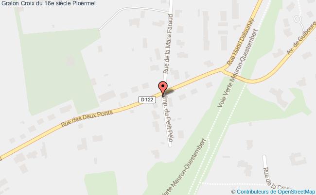 plan Croix Du 16e Siècle Ploërmel Ploërmel