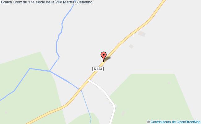 Croix du 17e siècle de la ville martel Guéhenno tourisme