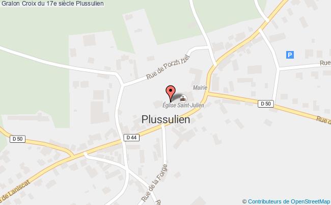 plan Croix Du 17e Siècle Plussulien Plussulien