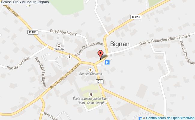 plan Croix Du Bourg Bignan Bignan