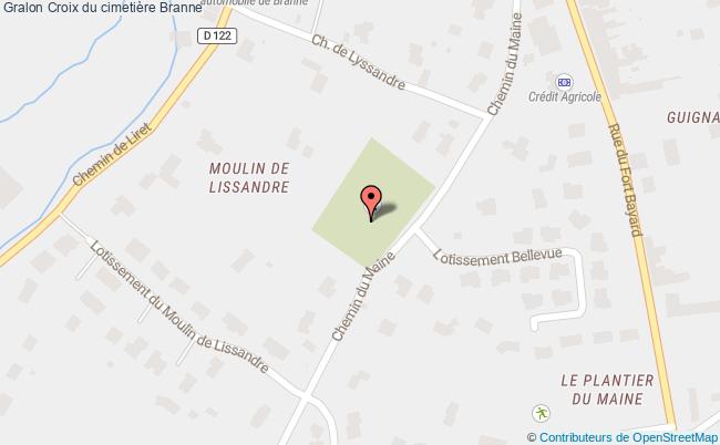 plan Croix Du Cimetière Branne Branne