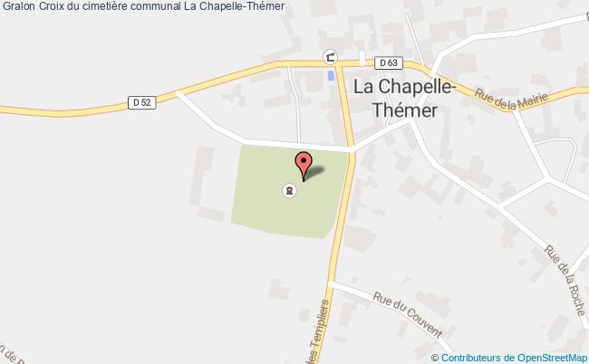 plan Croix Du Cimetière Communal La Chapelle-thémer La Chapelle-Thémer