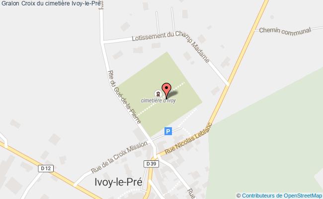plan Croix Du Cimetière Ivoy-le-pré Ivoy-le-Pré