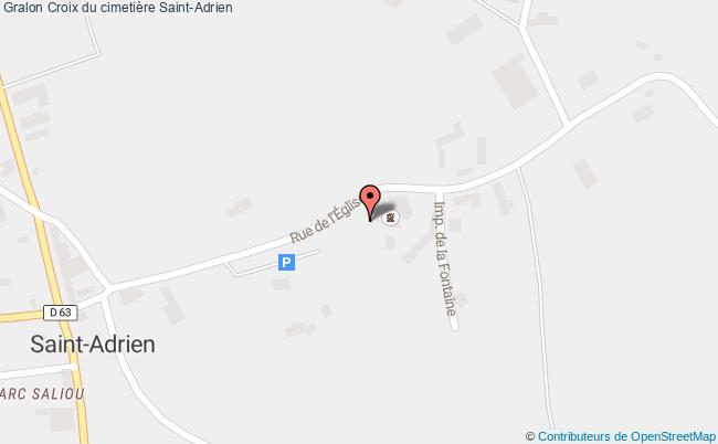 plan Croix Du Cimetière Saint-adrien Saint-Adrien