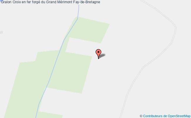 plan Croix En Fer Forgé Du Grand Mérimont Fay-de-bretagne Fay-de-Bretagne