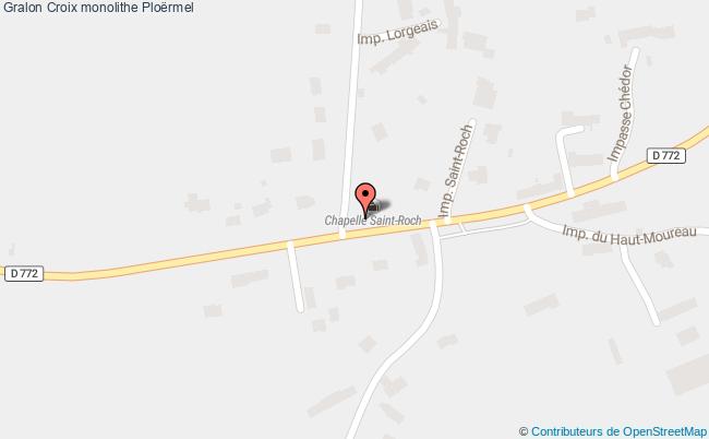 plan Croix Monolithe Ploërmel Ploërmel