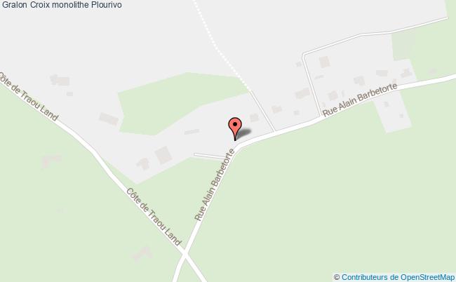 plan Croix Monolithe Plourivo Plourivo