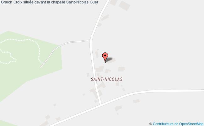 plan Croix Située Devant La Chapelle Saint-nicolas Guer Guer