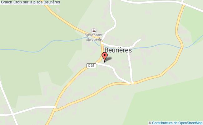 plan Croix Sur La Place Beurières Beurières