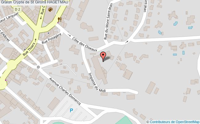 plan Crypte De St Girons Hagetmau HAGETMAU