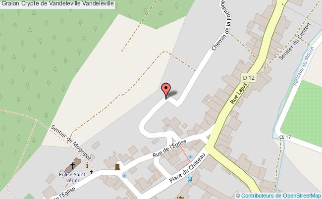 plan Crypte De Vandeleville Vandeléville Vandeléville