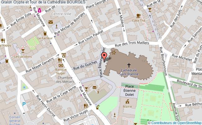 plan Crypte Et Tour De La Cathédrale Bourges BOURGES