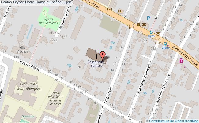 plan Crypte Notre-dame D'ephèse Dijon Dijon