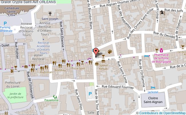 plan Crypte Saint-avit Orleans ORLEANS