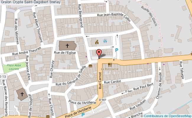 plan Crypte Saint-dagobert Stenay Stenay