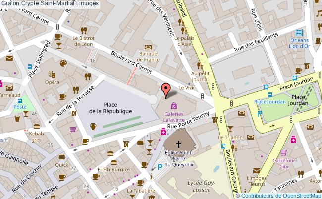 plan Crypte Saint-martial Limoges Limoges