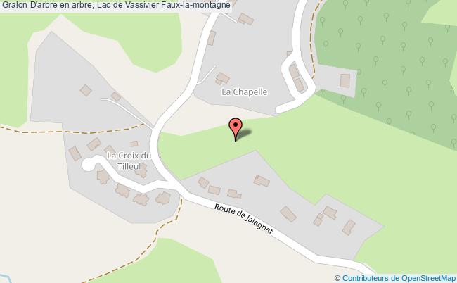 plan D'arbre En Arbre, Lac De Vassivier Faux-la-montagne Faux-la-montagne