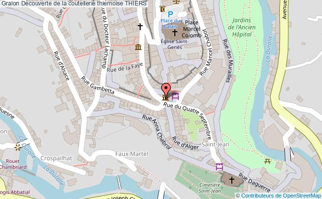 plan Découverte De La Coutellerie Thiernoise Thiers THIERS