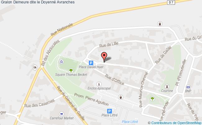 plan Demeure Dite Le Doyenné Avranches Avranches