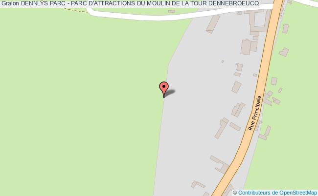 plan Dennlys Parc - Parc D'attractions Du Moulin De La Tour Dennebroeucq DENNEBROEUCQ