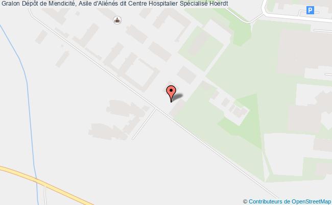 plan Dépôt De Mendicité, Asile D'aliénés Dit Centre Hospitalier Spécialisé Hoerdt Hoerdt