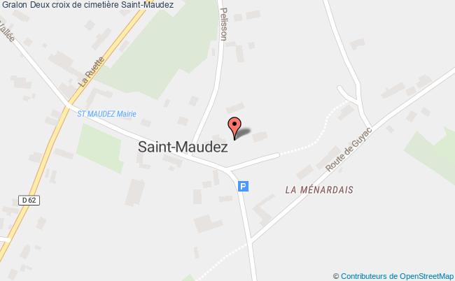 plan Deux Croix De Cimetière Saint-maudez Saint-Maudez