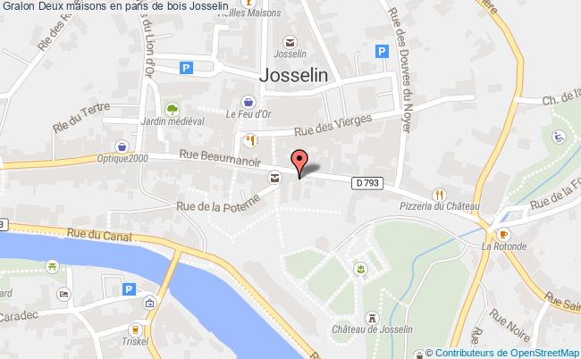 plan Deux Maisons En Pans De Bois Josselin Josselin