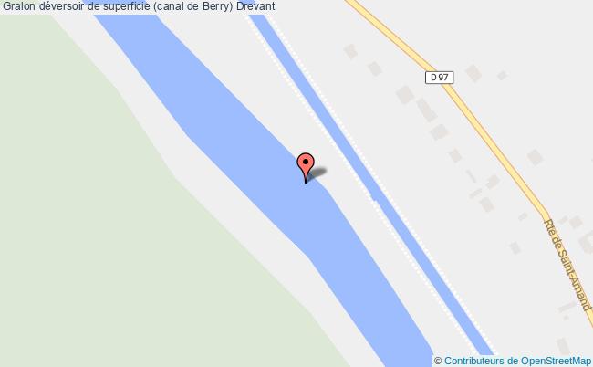 plan Déversoir De Superficie (canal De Berry) Drevant Drevant
