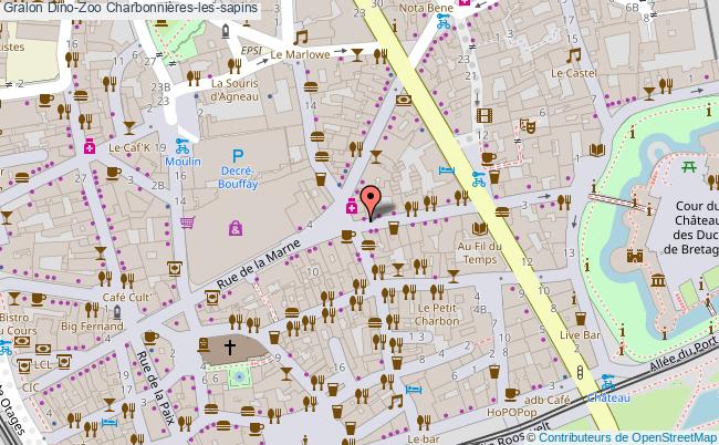 plan Dino-zoo Charbonnières-les-sapins Charbonnières-les-sapins