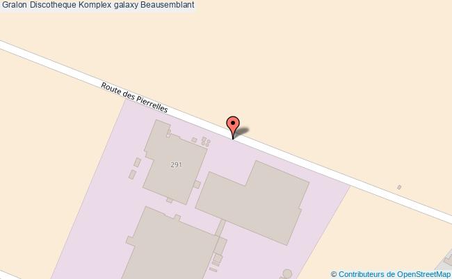 plan Discotheque Komplex Galaxy Beausemblant Beausemblant