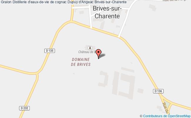 plan Distillerie D'eaux-de-vie De Cognac Dupuy D'angeac Brives-sur-charente Brives-sur-Charente