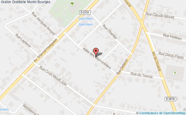 plan Distillerie Monin Bourges Bourges