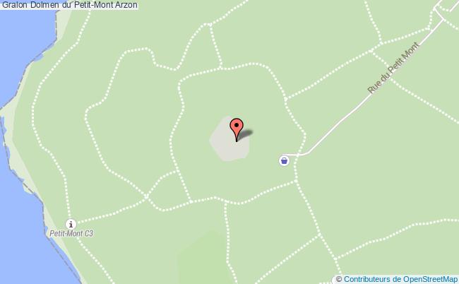 plan Dolmen Du Petit-mont Arzon Arzon