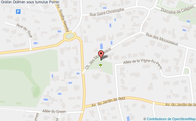 plan Dolmen Sous Tumulus Pornic Pornic