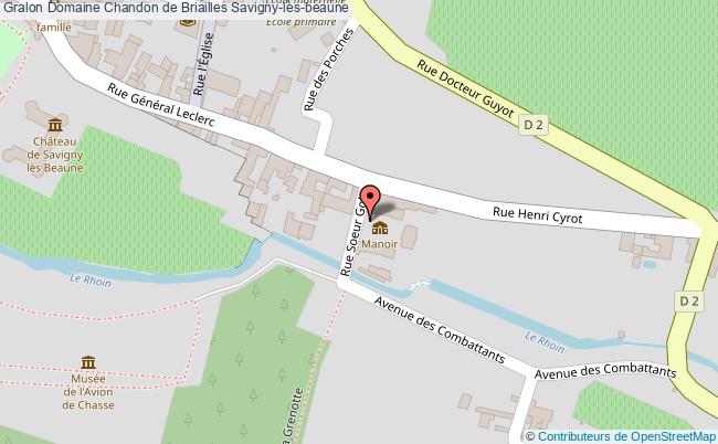 plan Domaine Chandon De Briailles Savigny-lès-beaune Savigny-lès-beaune