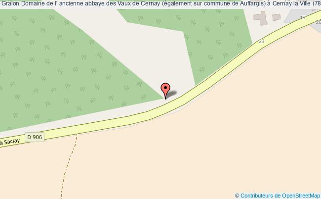 plan Domaine De L' Ancienne Abbaye Des Vaux De Cernay (également Sur Commune De Auffargis) à Cernay La Ville (78) Cernay-la-ville Cernay-la-Ville