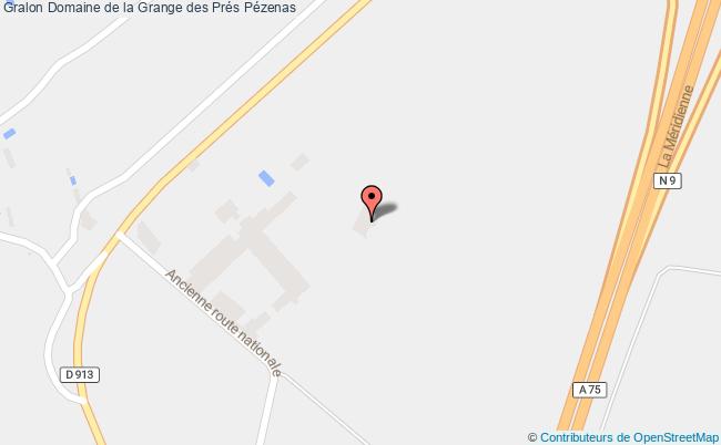 plan Domaine De La Grange Des Prés Pézenas Pézenas