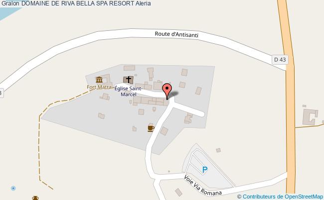 plan Domaine De Riva Bella Spa Resort Aleria Aleria